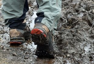 Nordic walking in the mud - Vitality Leap